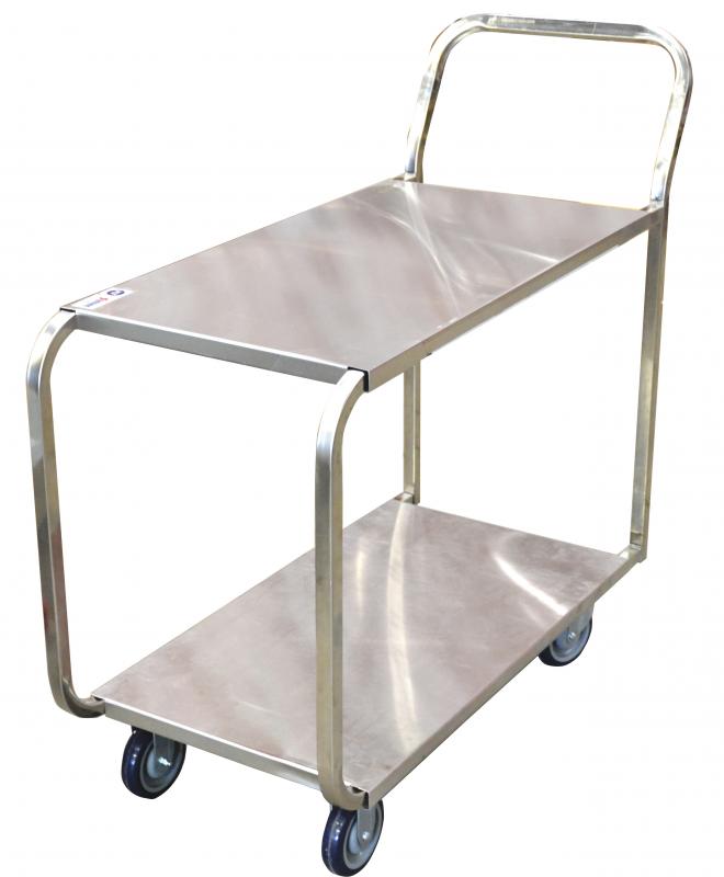 Stainless Steel Solid Top Stock Cart 1 Stainless Steel Solid Top Stock Cart